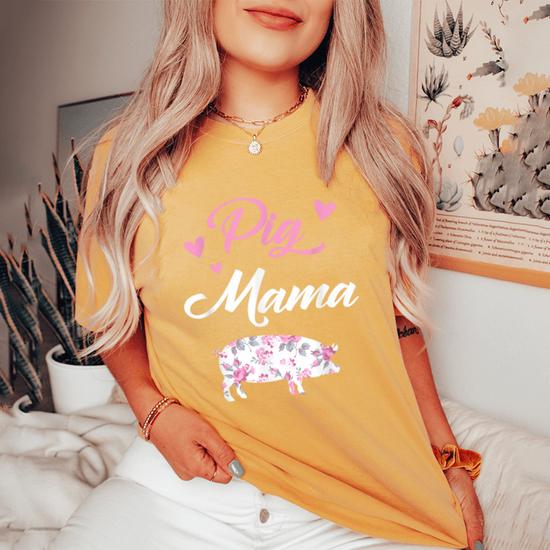 Pig Mama Pig Mama For Pig Mama Women's Oversized Comfort T-Shirt