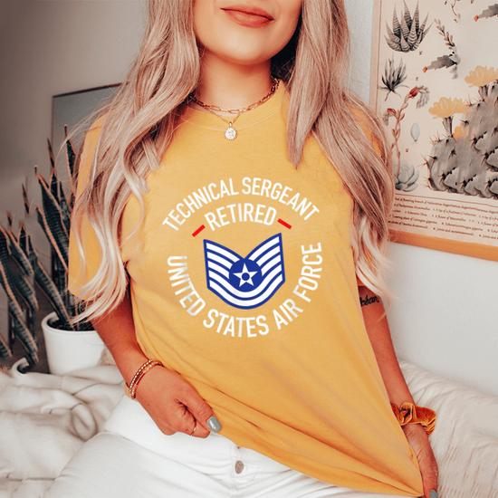 Technical Sergeant Tsgt Retired Air Force Retirement Shirt Technical Sergeant Tsgt Retired Air Force Retirement Shirt