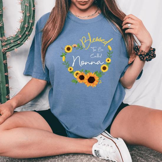Womens Blessed To Be Called Nonna Colorful Gifts-Grandma Tee Womens Blessed To Be Called Nonna Colorful Gifts-Grandma Tee