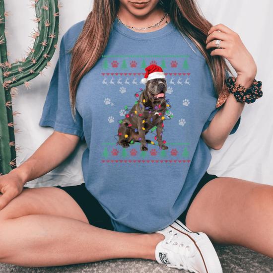 Cane Corso Christmas Ugly Sweater Dog Lover Xmas Tee T-Shirt