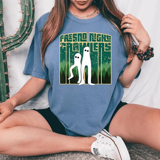 Fresno Night Crawlers Retro Cute Cryptid Haunted Pants Women's Oversized  Comfort T-Shirt