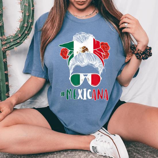 【しょう】　新品　ケツメイシ　Tシャツ　MEXICAN GIRL TEE Mexican Flag Mujer Mexicana Mexico Heritage Women Girl Women