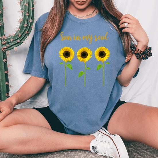 Pretty Oversize Flower Floral Sunflower Graphic T-Shirt Pretty Oversize Flower Floral Sunflower Graphic T-Shirt