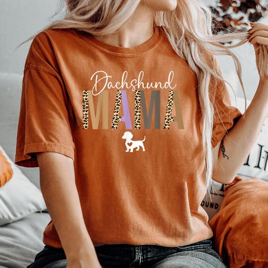 Dachshund Mom For Dachshund Mama Dog Mom Pet Women s Oversized Comfort T Shirt Seseable UK