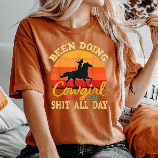 Retro cheap cowgirl shirt