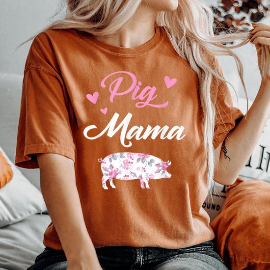 Pig Mama Pig Mama For Pig Mama Women's Oversized Comfort T-Shirt