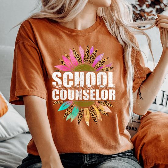 Funny school counselor t sales shirts