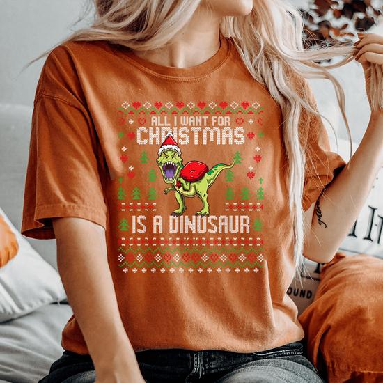 Dinosaur sweater womens sale