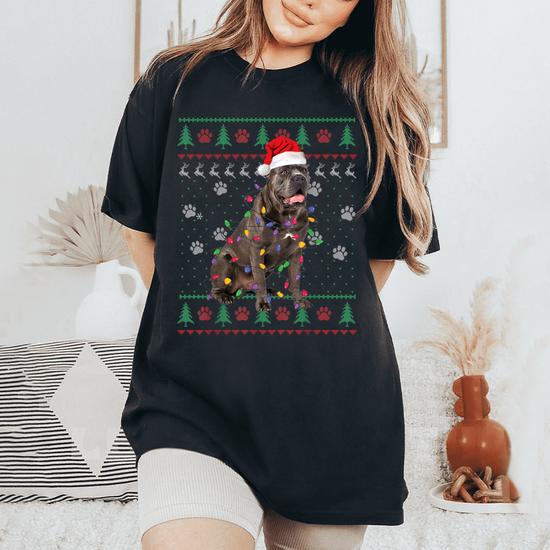 Cane Corso Christmas Ugly Sweater Dog Lover Xmas Tee T-Shirt
