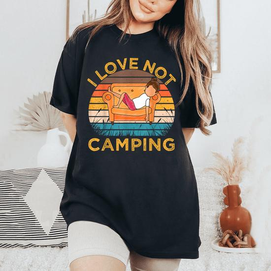 Indoorsy Girls I Love Not Camping Vintage Homebody Mom Girl