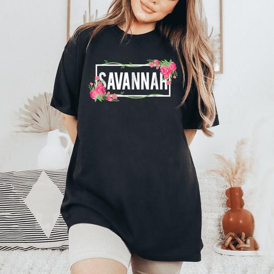 T-shirt Savannah Georgia Gris - Taille M, Manches Courtes, Occasion Très Bon état