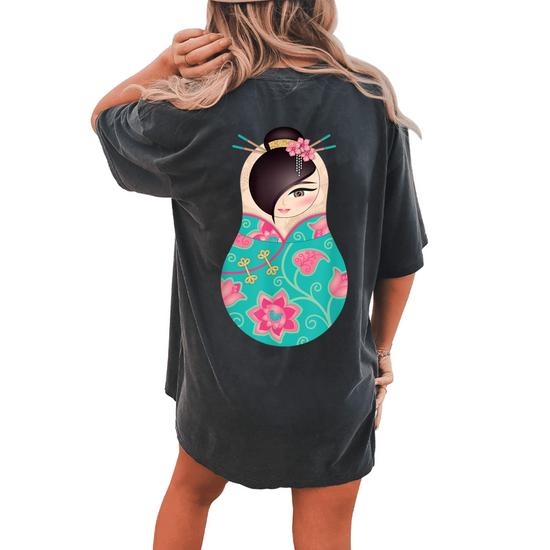 tシャツ KIMONO・ ZIRAI・HIME ＴＥ レディース japanese-geisha-tattoo-women-