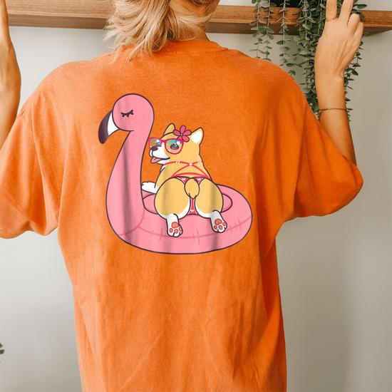 Corgi Butt Dog Bikini Pink Flamingo Float Funny Gift T Shirt Corgi Butt Dog Bikini Pink Flamingo Float Funny Gift T Shirt