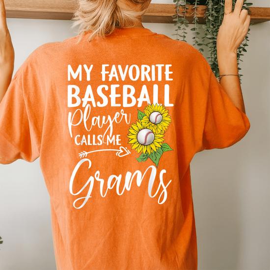 My Favorite Baseball Player Calls Me Grams Sunflower Women's