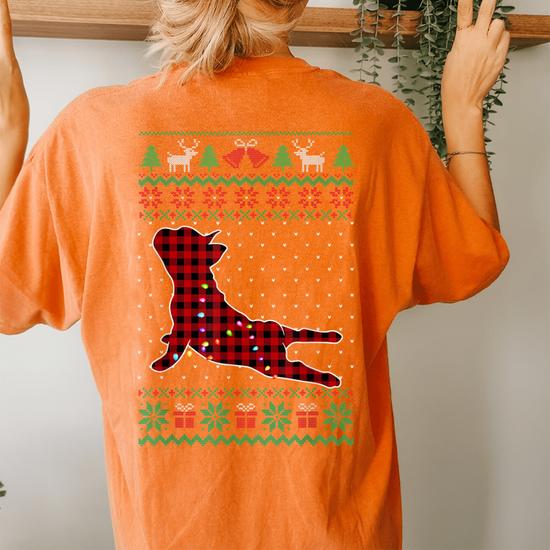 Plaid ugly christmas sweater best sale