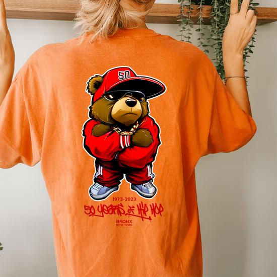 Hip Hop Teddy Bear Hip Hop Anniversary Bronx 50 Years Rap Women's