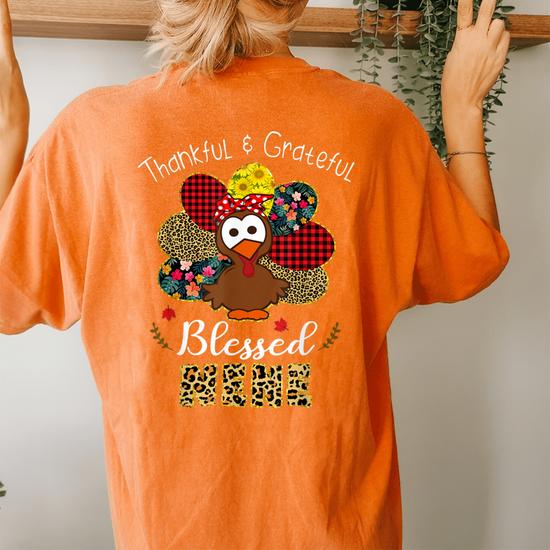Thankful Grateful Blessed Nana Leopard Turkey Thanksgiving T-Shirt Thankful Grateful Blessed Nana Leopard Turkey Thanksgiving T-Shirt
