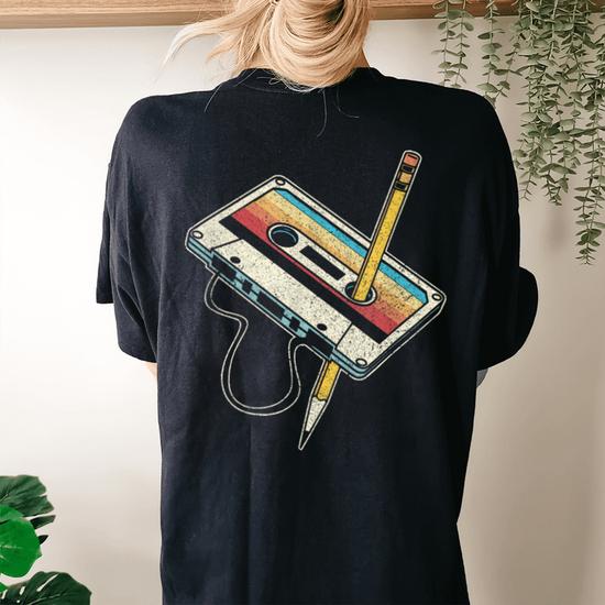 Maglietta Anni 80 Retro "Flip Back To The 80's" Uomo Donna Taglie Forti