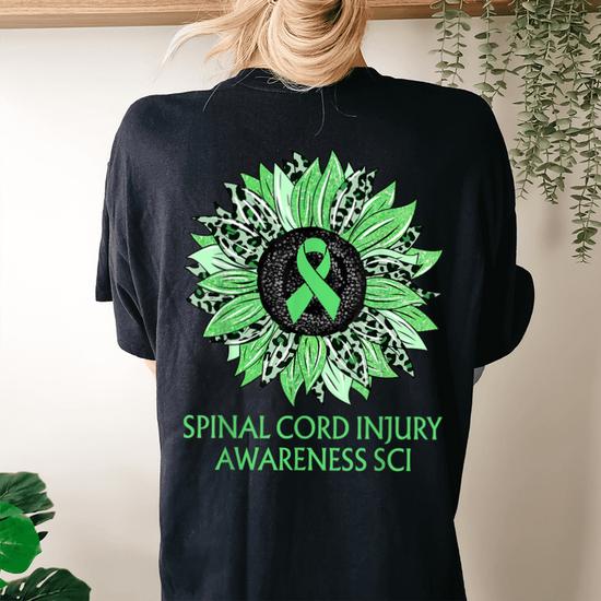 Leopard Sunflower Spinal Cord Injury Awareness Sci Green
