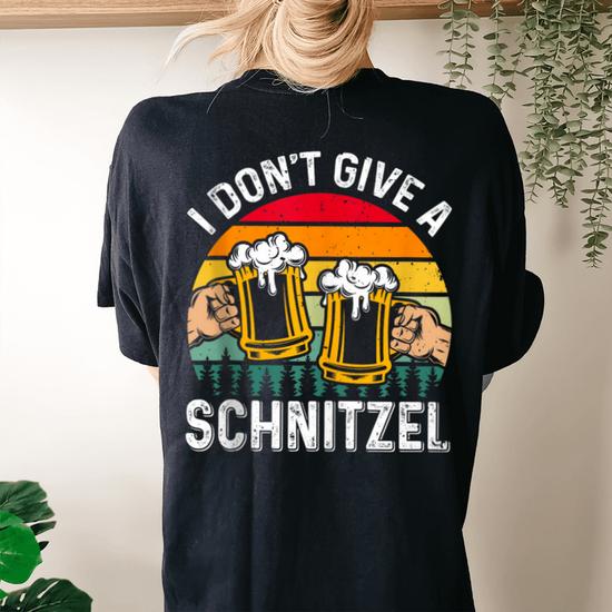 Donna Let's Get Schnitzel affrontato birra tedesca Oktoberfest