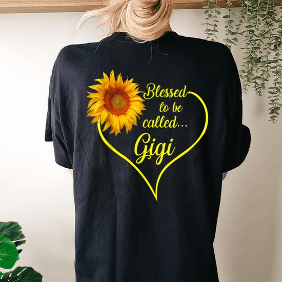 Blessed To Be Called Mom And Gigi Sunflower Tee Shirt Blessed To Be Called Mom And Gigi Sunflower Tee Shirt