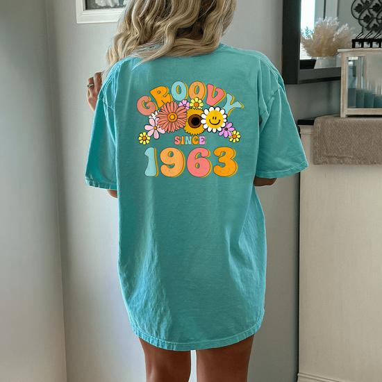 Groovy Since 1963 60 Years Old Vintage Retro 60Th Birthday Women's