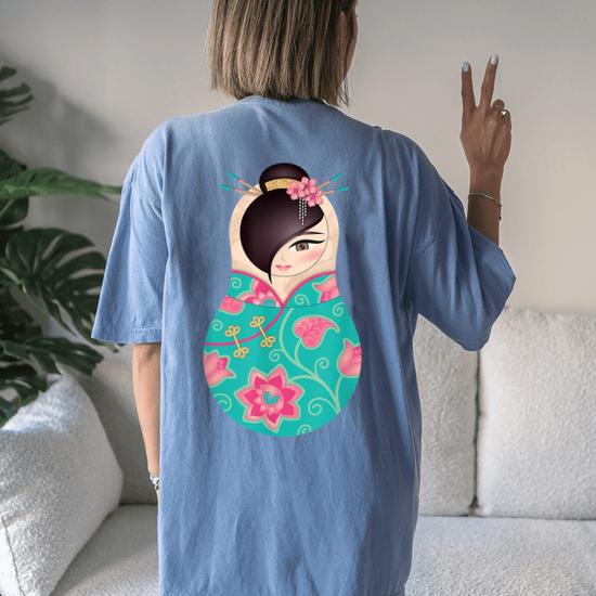 Matryoshka Yoko Floral Kimono Geisha Japan Women's Oversized