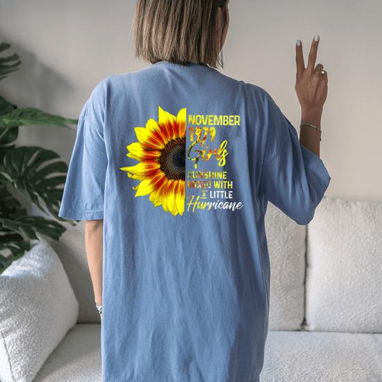 Womens I'm A May Girl 1979 Sunflower T-Shirt 40th Birthday Gift Womens I'm A May Girl 1979 Sunflower T-Shirt 40th Birthday Gift
