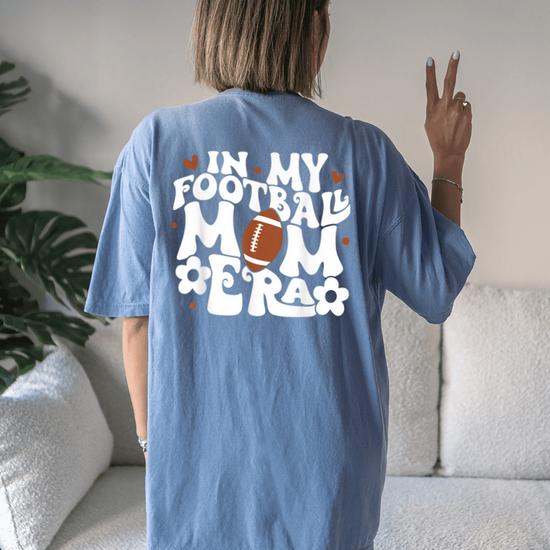 "In My Football Mom Era" T-Shirt - Women's Game Day Graphic Tee, Soccer Mama Top