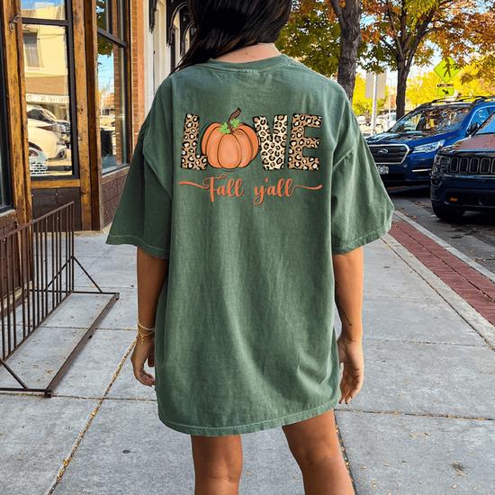leopard pumpkin shirt