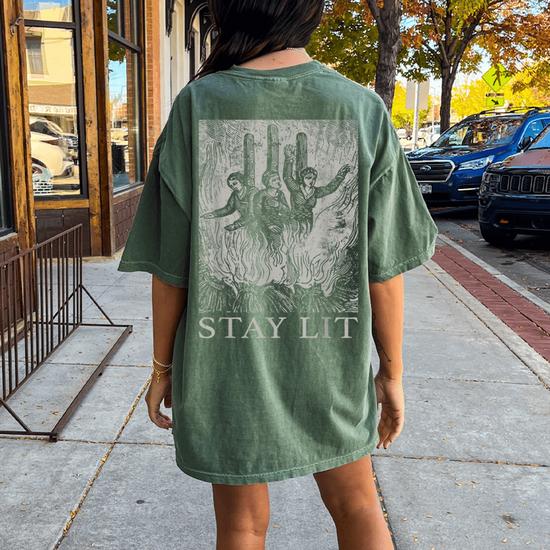 Occult Stay Lit Satan Devil Hell Unholy Antichrist T-Shirt Occult Stay Lit Satan Devil Hell Unholy Antichrist T-Shirt
