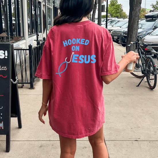 Hooked On Jesus Christ T Shirt Hooked On Jesus Christ T Shirt