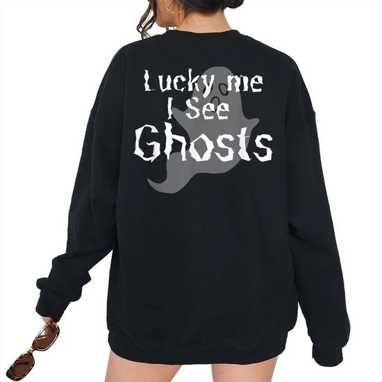 Black Lucky Me I See Ghosts Hoodie