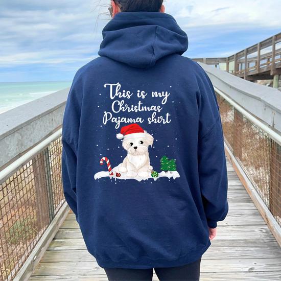 This Is My Christmas Pajama Maltese Dog Mom Dad T-Shirt