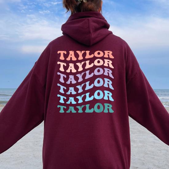 Girl Retro Groovy Taylor First Name Personalized Birthday Women