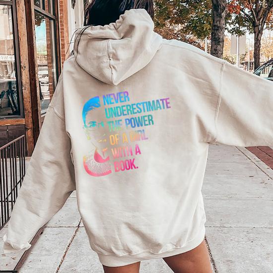 Rainbow hoodie women's best sale