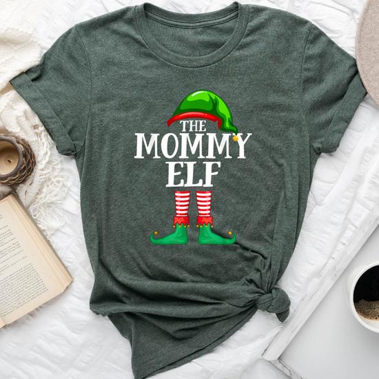 Momma Elf Matching Family Group Christmas Party Pajama T-Shirt Momma Elf Matching Family Group Christmas Party Pajama T-Shirt