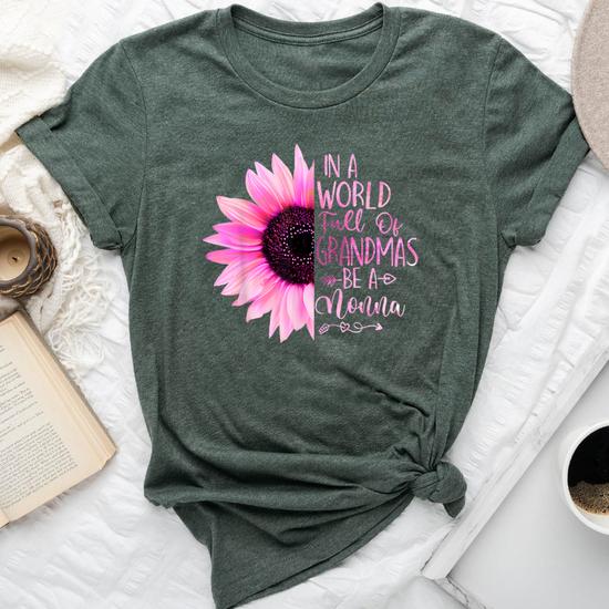 Sunflower In A World Full Of Grandmas Be A Nonna T-Shirt Sunflower In A World Full Of Grandmas Be A Nonna T-Shirt