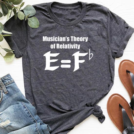 Music Teacher Gift Tshirt - Humorous E Equals F Flat Music Teacher Gift Tshirt - Humorous E Equals F Flat